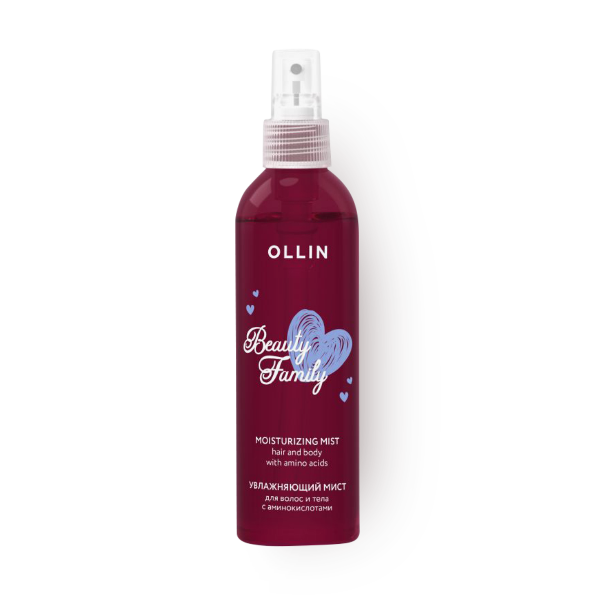 Увлажняющий мист для волос и тела Ollin Beauty Family с аминокислотами