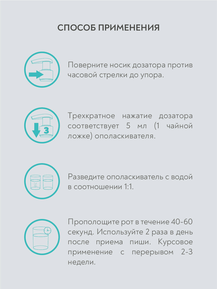 Ополаскиватель для полости рта PRESIDENT Professional, с хлоргексидином 0,2%, 500 мл — фото 3