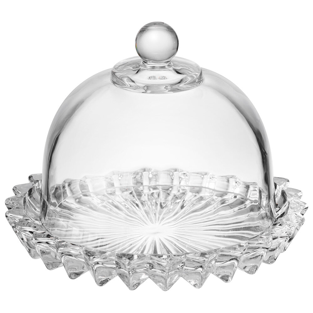 Лимонница "Crystality" 11,5х9 см, стекло прозрачное, с крышкой, в подарочной коробке