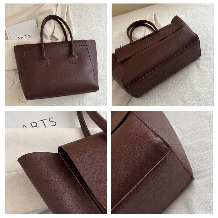 Сумка-рюкзак  Женская сумка, большая, шоппер, формат А4, Тоут, красный — фото 1