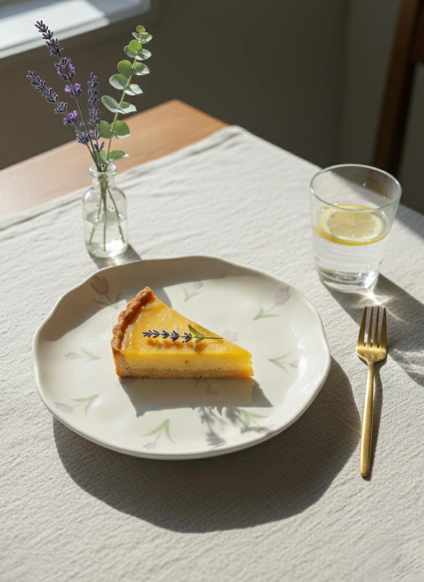 Тарелка керамическая ручной работы «Тюльпаны» 20 см, авторская посуда в подарок