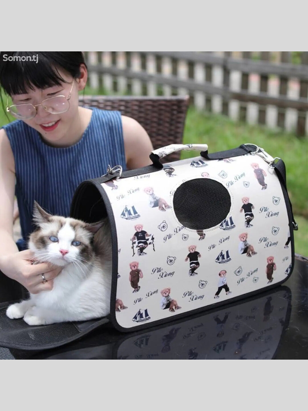 Сумка-переноска, для собак и кошек, водонепроницаемая, 44х30х20 см