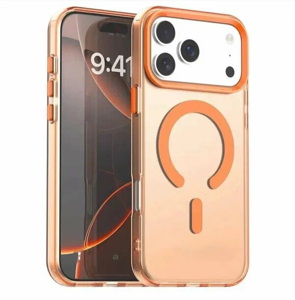 7MILLIARD Магнитный чехол для телефона 17 Pro , прозрачный дизайн, сильный магнит. — фото 1