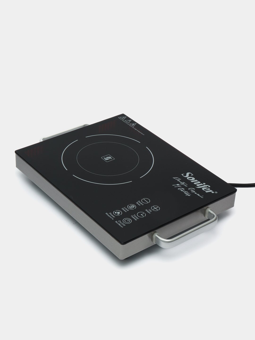 Электрическая индукционная/керамическая настольная плита Sonifer SF-3039 с мощностью 2000 Вт,