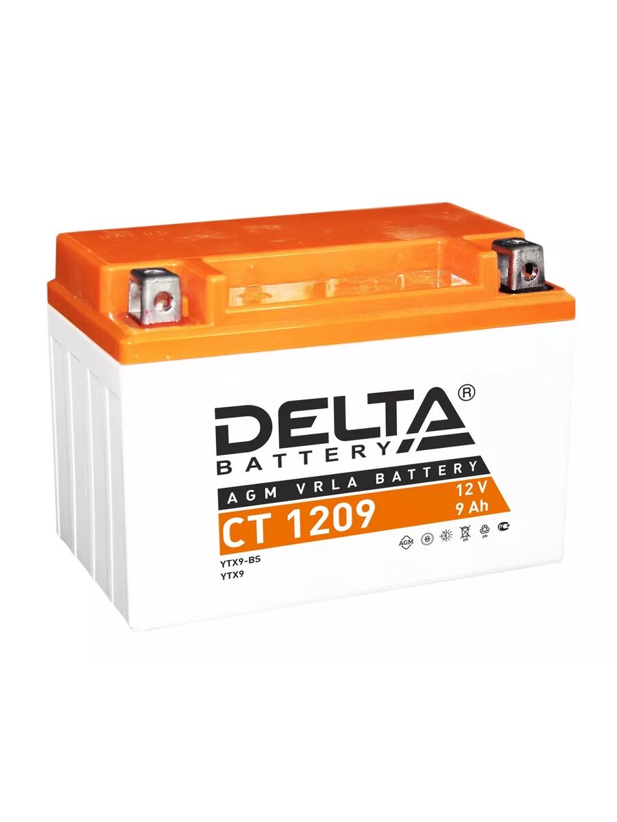 Аккумулятор DELTA CT1209 12V 9Ач 135А 150x87x110 прям. пол.