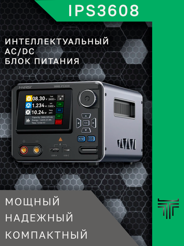 Изображение товара Блок питания FNIRSI IPS3608, 0~36В, 0-8А, 220В, цифровой, с дисплеем