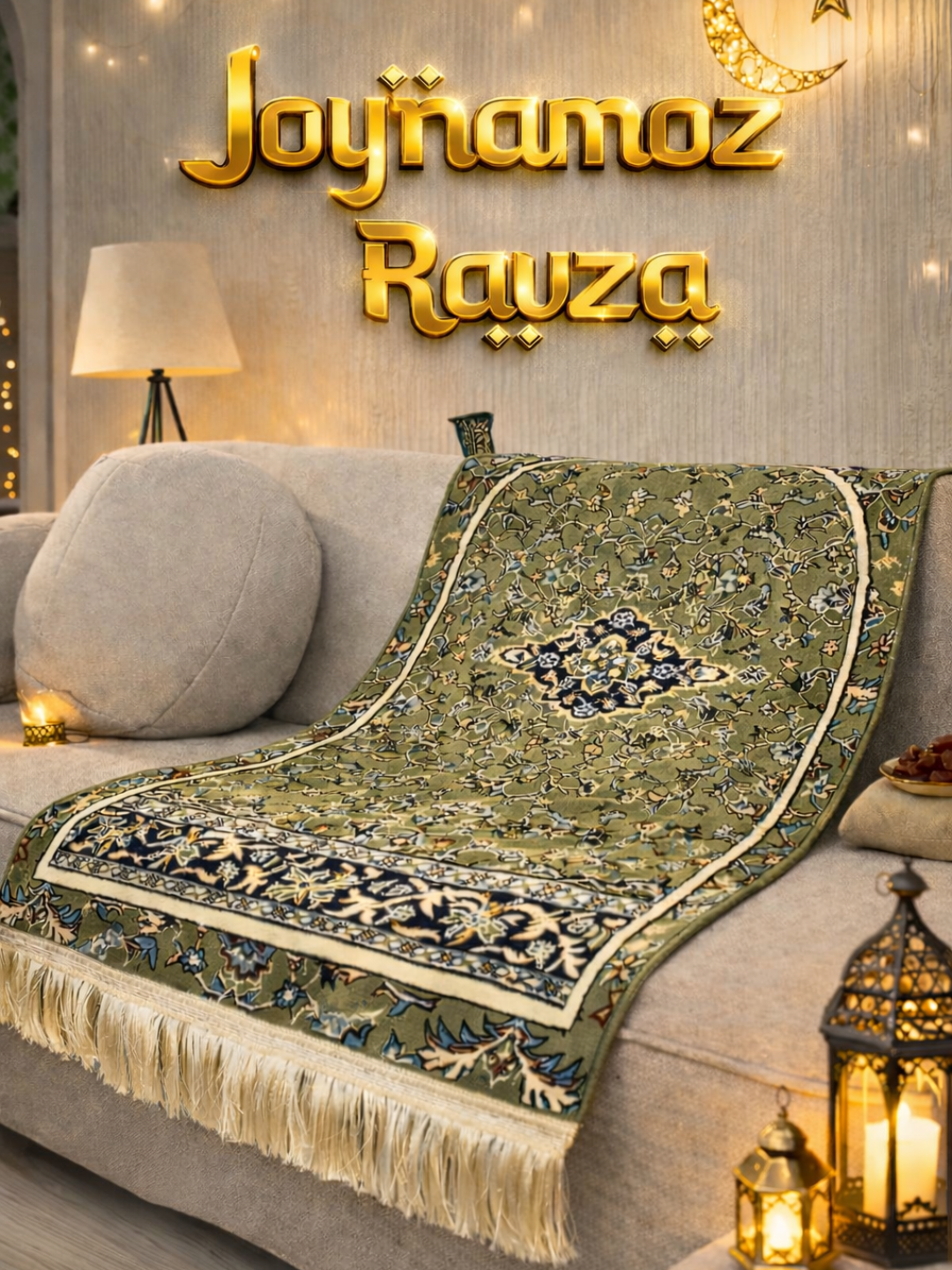 Молитвенный коврик Noora House Ravza , 4мм, классический орнамент