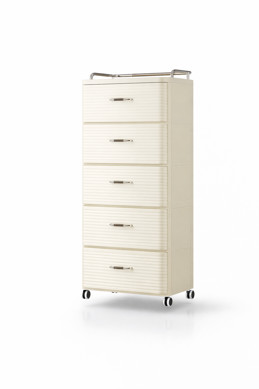 Прочный шкаф-комод с выдвижными ящиками и верхней полкой 4 секции