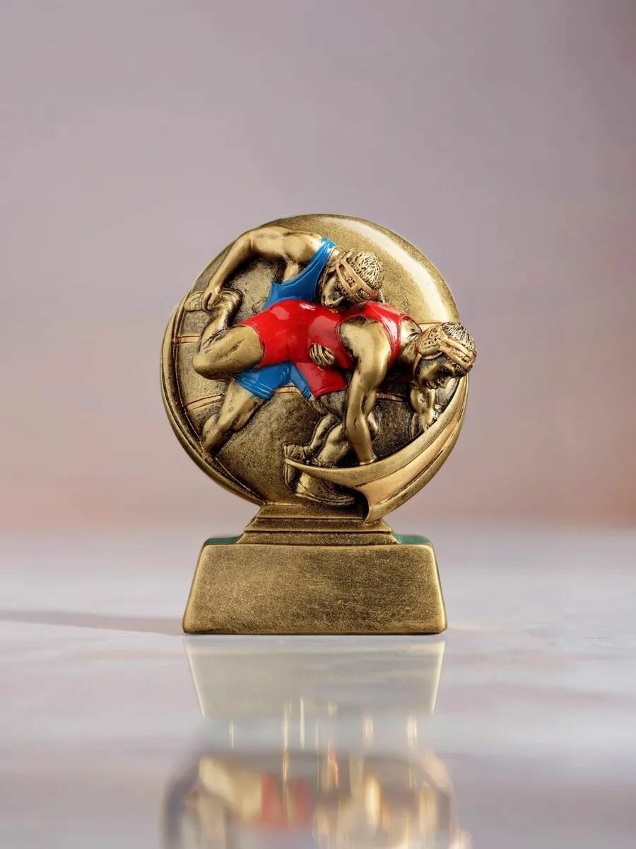 Статуэтка "Борьба", размер 10*4*13см, полистоун, цвет бронзовый