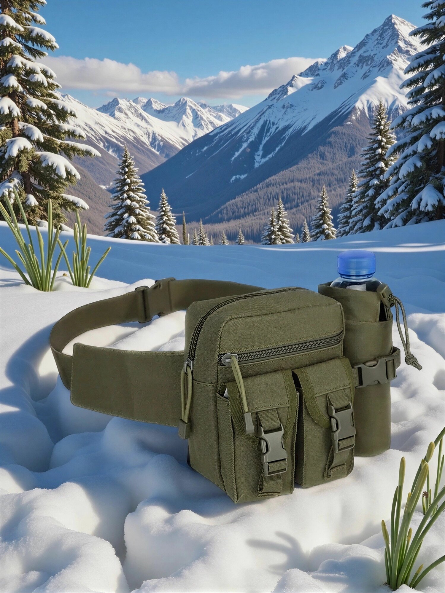 Сумка тактическая на пояс для рыбалки, сумка поясная