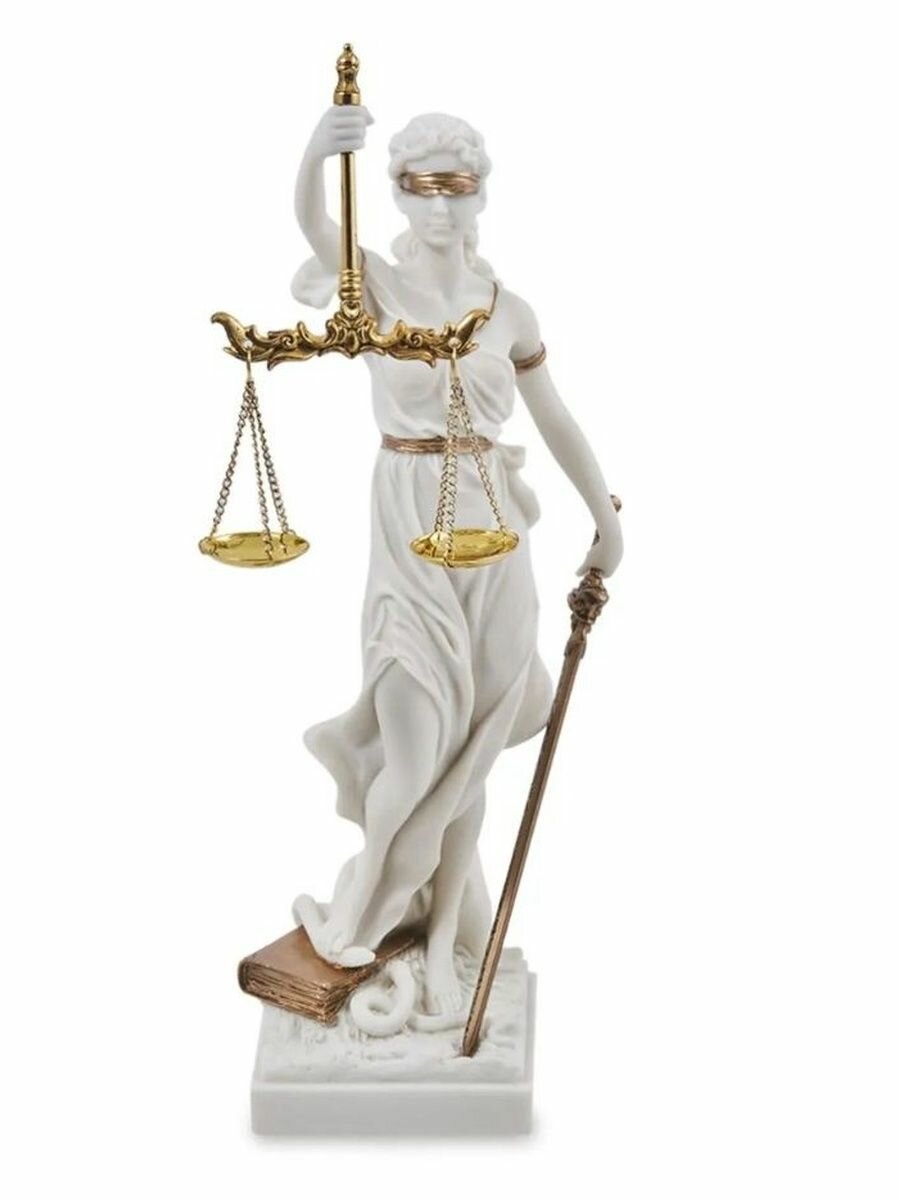 Статуэтка Фемида, размер 30*11*11см, материал полистоун, цвет белый — фото 1