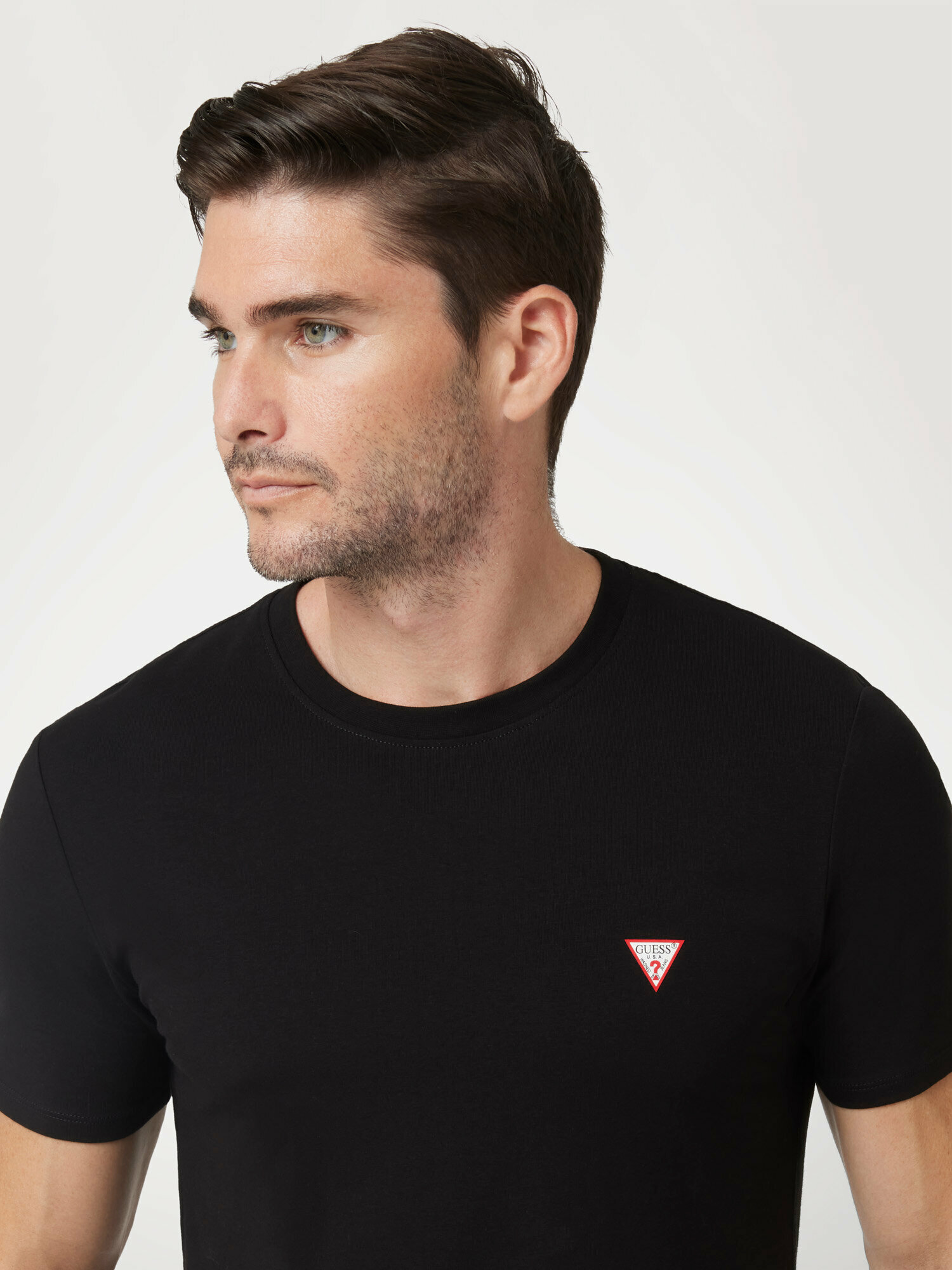 Футболка GUESS CN SS Core Tee Str, размер XL, черный — фото 1