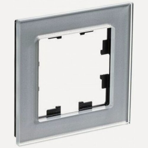 Изображение товара Рамка Systeme Electric (schneider Electric) SCHNEIDER ELECTRIC ATLASDESIGN NATURE, Органическое стекло Алюминий 1-постовая, ATN320301