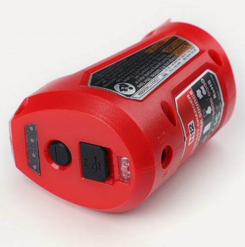 Изображение товара Зарядное устройство MyPads для литиевых аккумуляторов Milwaukee N12 и M12 12В 2А с USB 5В 2.1А