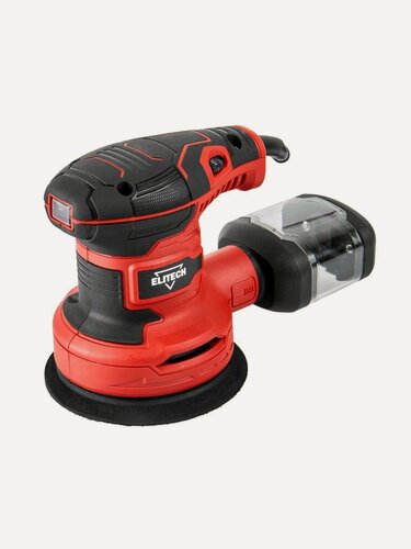 Изображение товара Шлифмашина эксцентриковая орбитальная Elitech ДМ МШЭ 031Э, от сети, 125 мм круг, 350 Вт.
