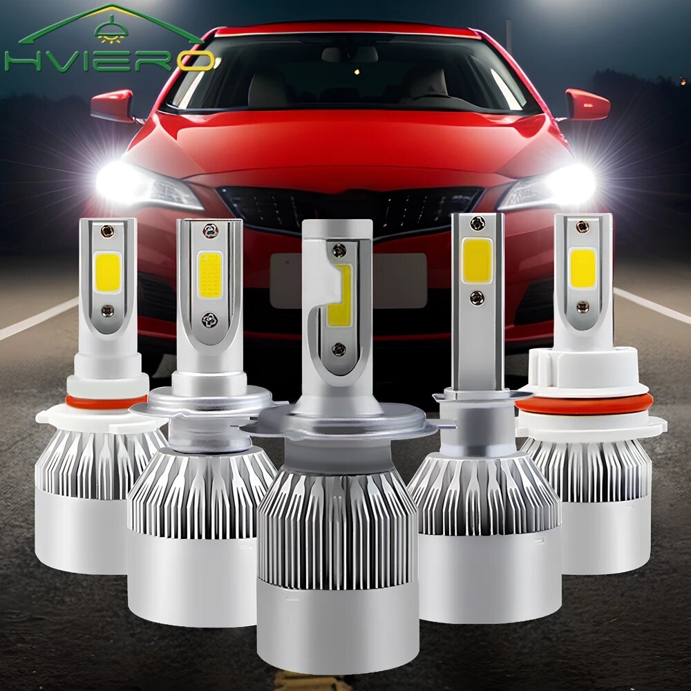 Автомобильные Светодиодные Лампы TCYATO C6 H4 H7 H1 H3 H8 H11 H10 9004 9005 HB4 9004 HB1 9007 H11