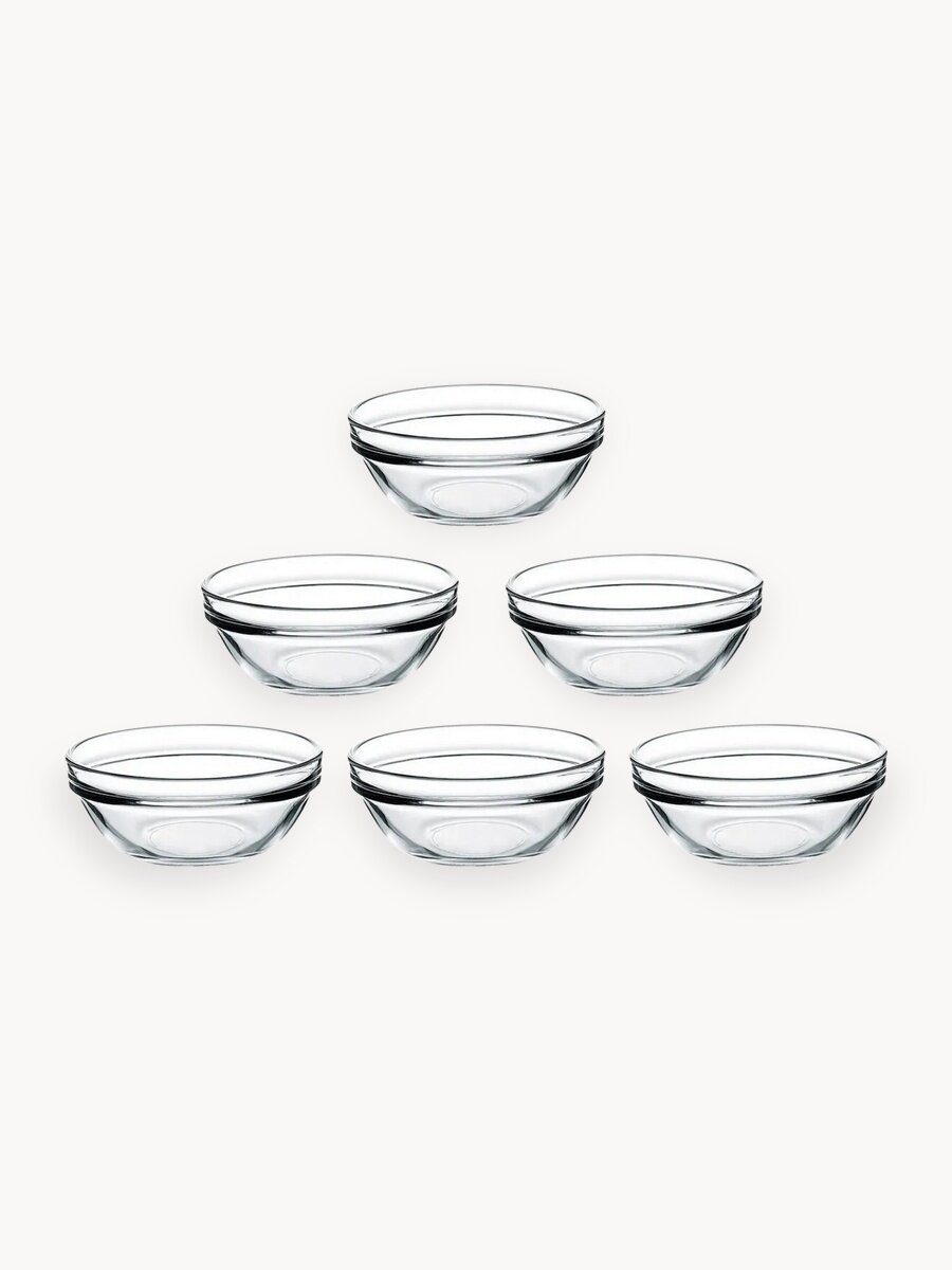 Набор салатников/соусников Pasabahce Chef's, стекло, 6 шт, 35мл