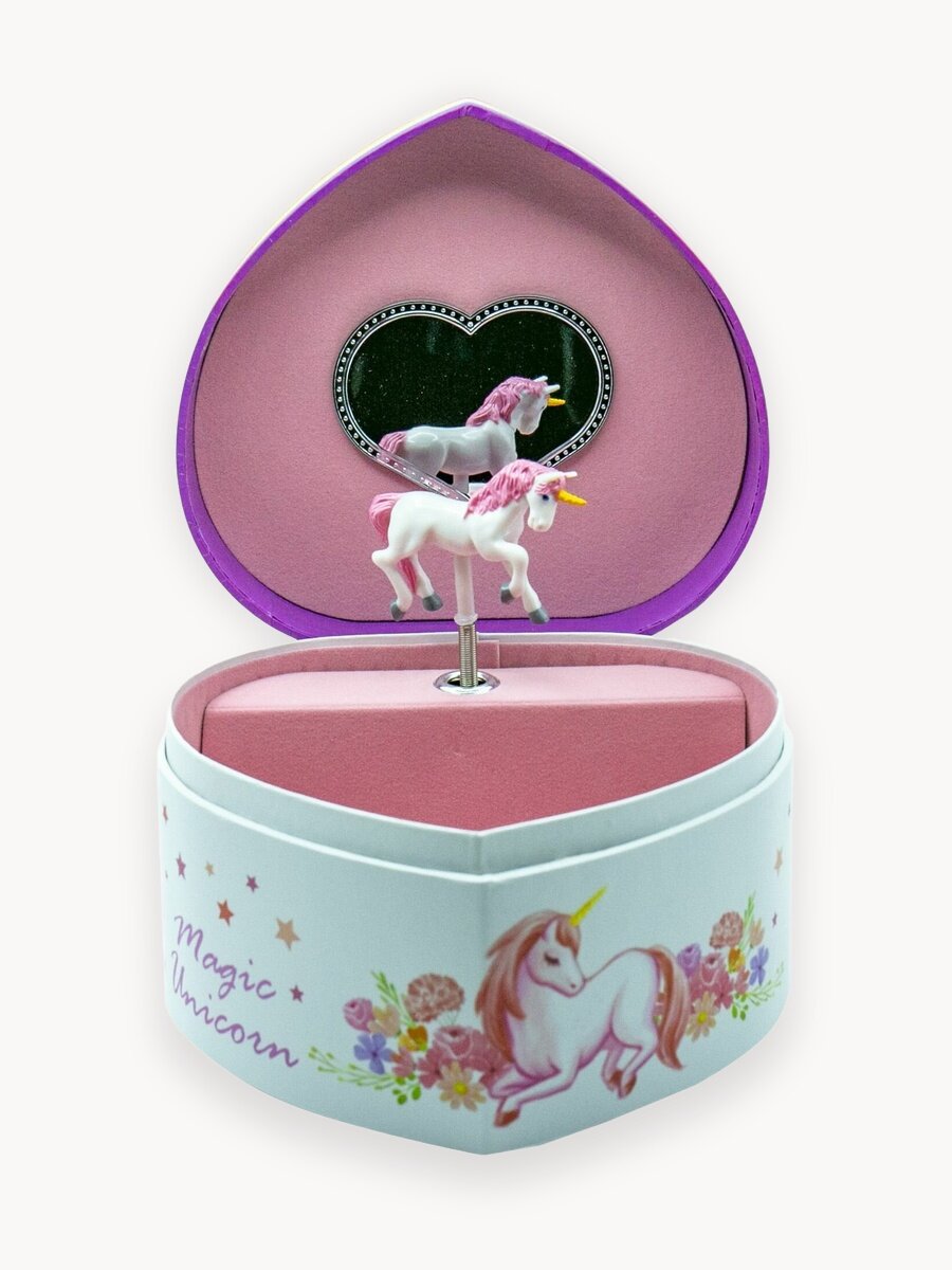 Музыкальная шкатулка в форме сердечка для девочки