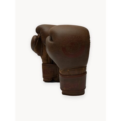 Перчатки из натуральной кожи с печатью, REVANSH TOP RETRO BROWN, арт. RG-TOPRETRO-L14