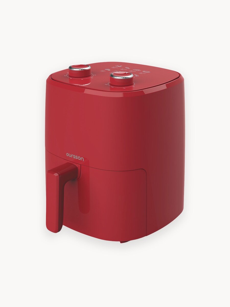 Аэрогриль Oursson в красном цвете AF3501/RD, мощность 1250Вт, 3.3л, механическое управление