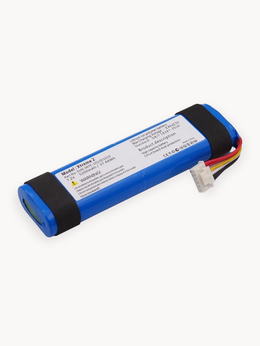 Аккумулятор для JBL Xtreme 2 / SUN-INTE-103 / 2INR19/66-2 / CS-JMX200SL / 103/ID1019 (5200mAh, 7.2V)
