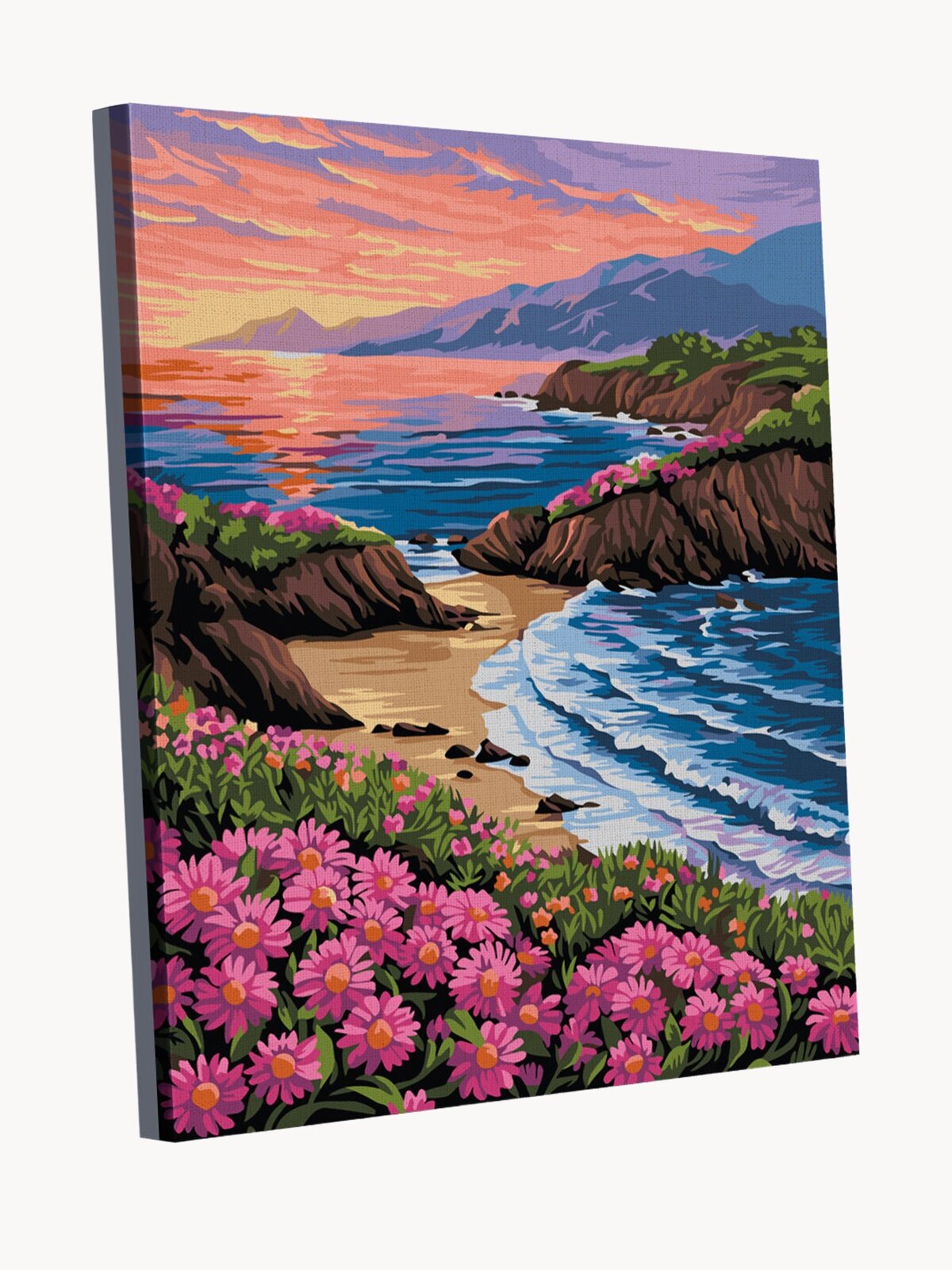 Морское побережье Картина по номерам на холсте 40х50 см