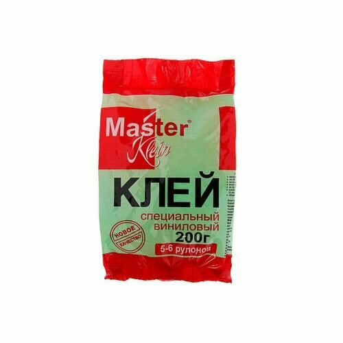 Клей обойный 200г виниловый мастер кляйн мягк. упаковка (1/24)