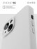 Чехол для iPhone 15 матовый белый / Бампер на Айфон 15 с подкладк...