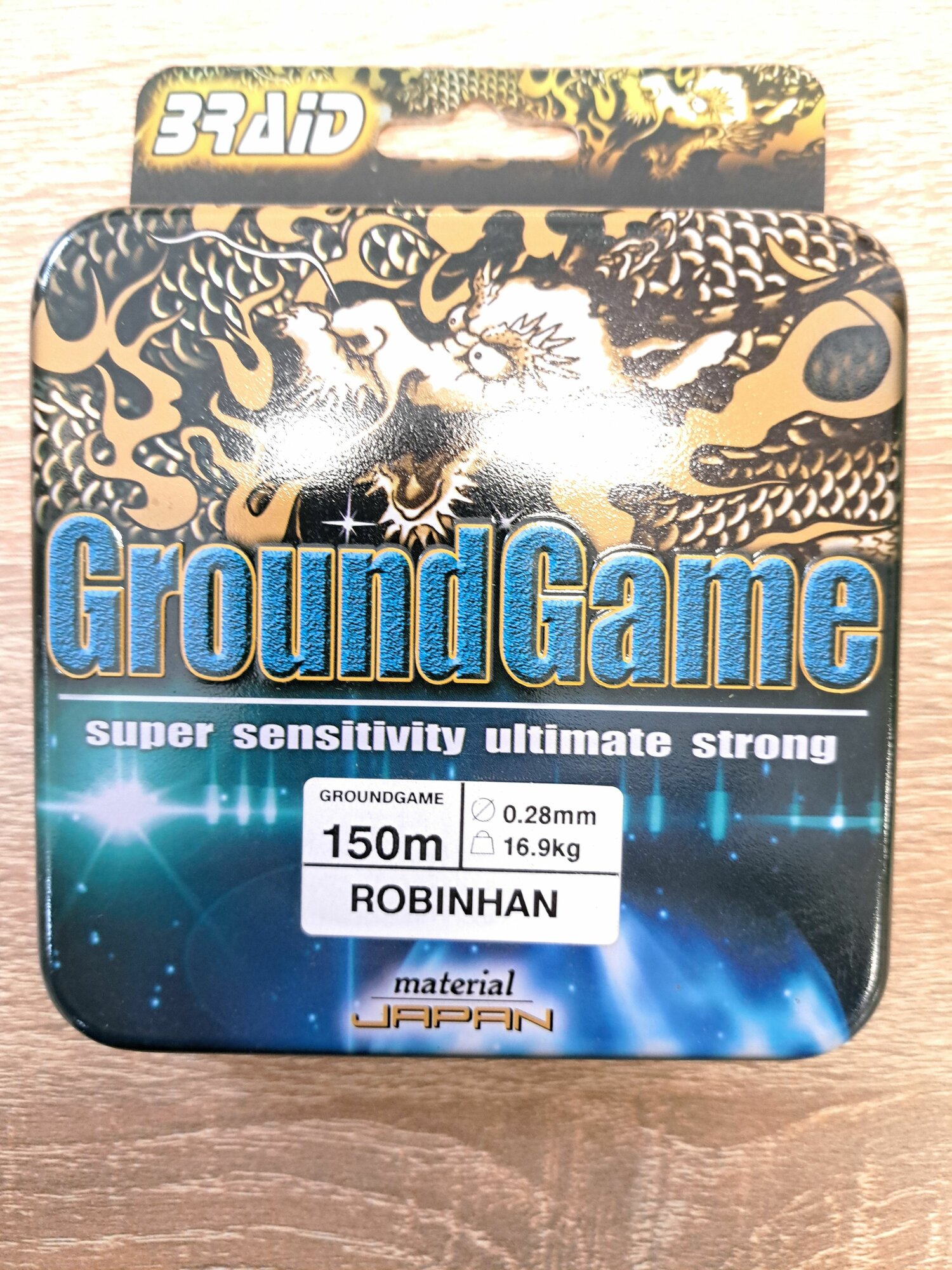 Плетенка GROUND GAME 0.28 мм 150 м PE BRAID LINE