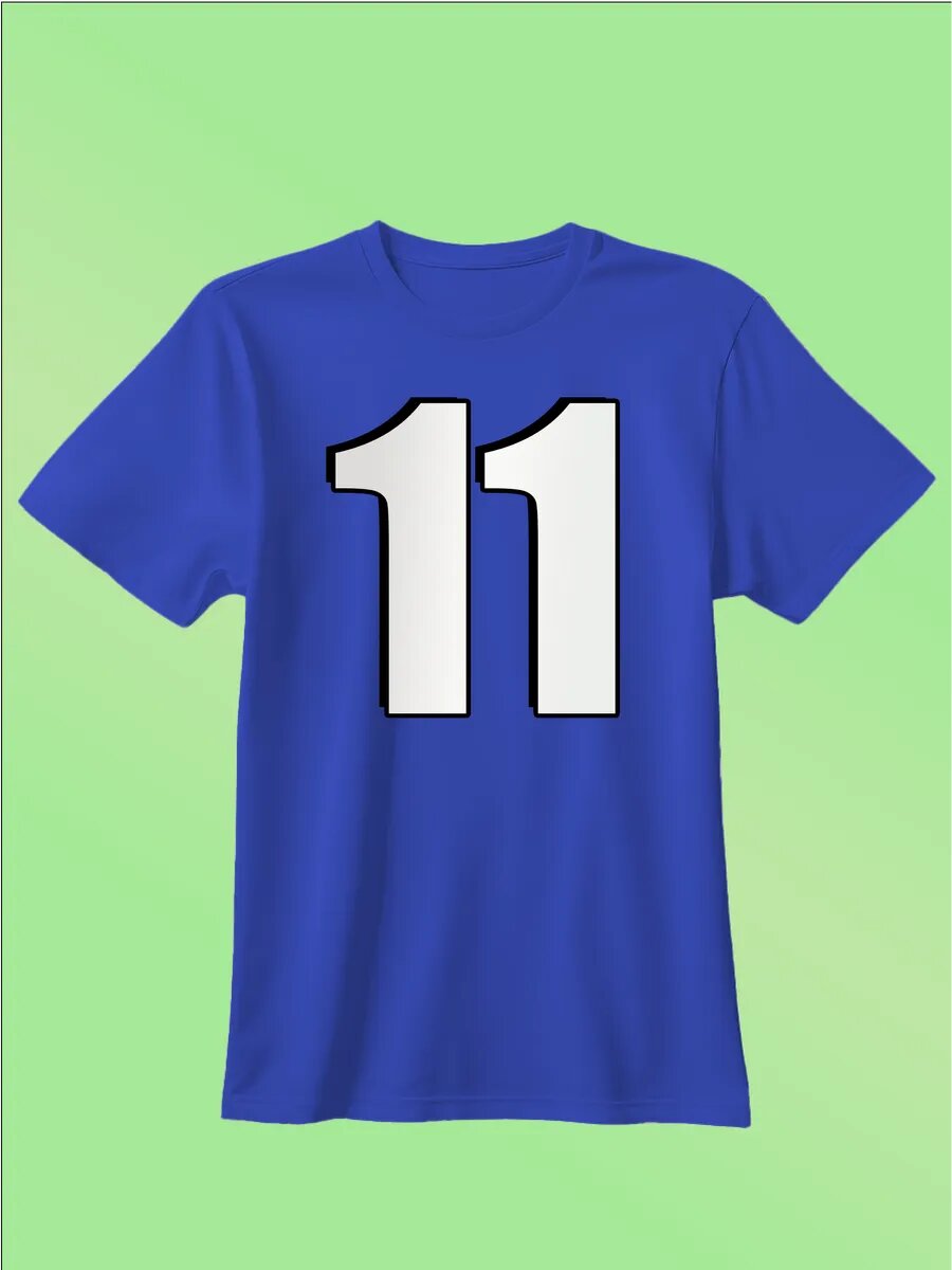 Футболка с номером 11