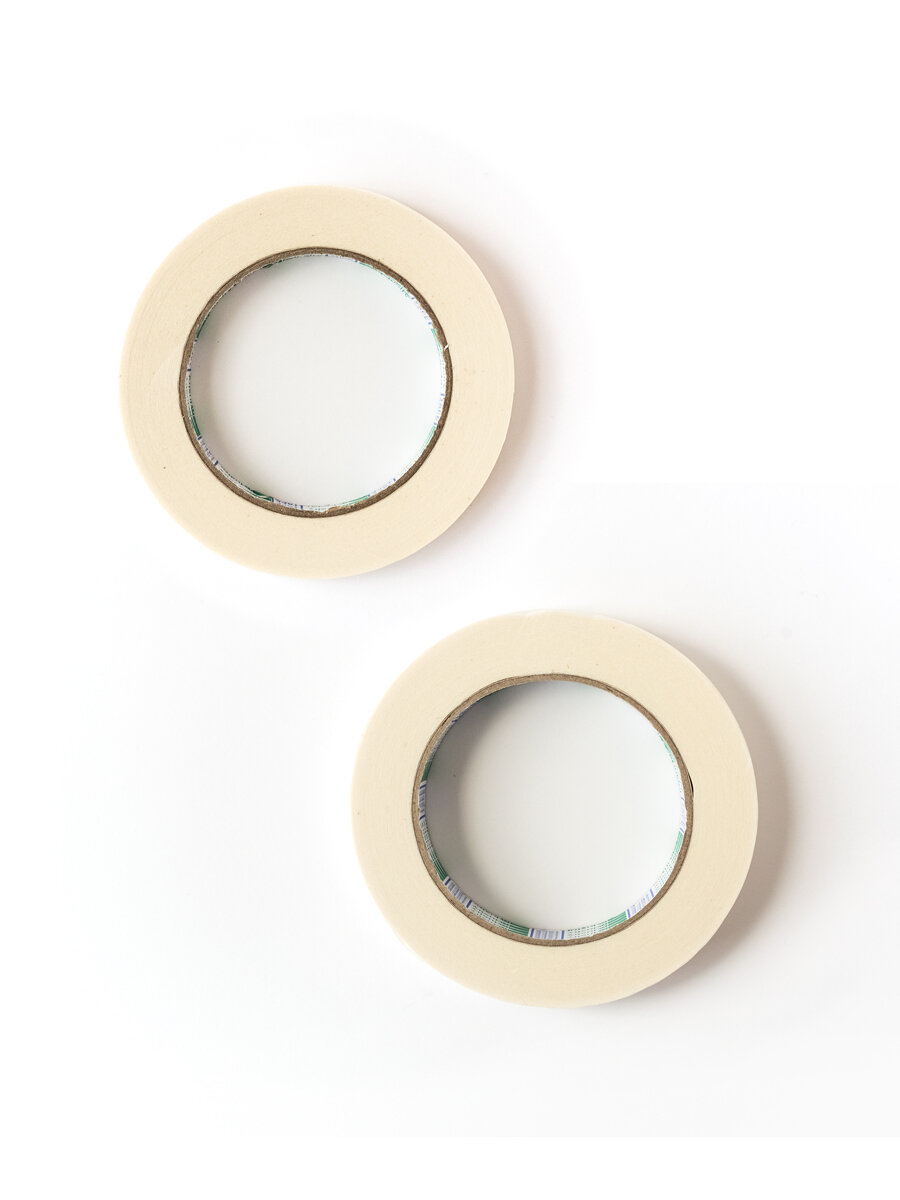 Набор малярный скотч Малевичъ, белый матовый, 1,2см х 50м и 2см х 50м — фото 1