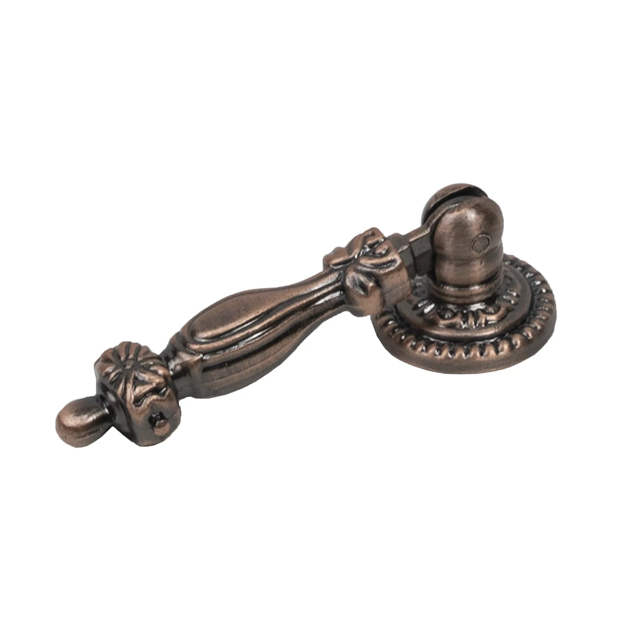 Мебельная ручка-кнопка Капля цвет медь