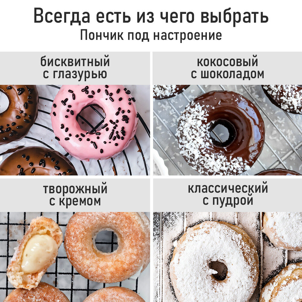 Прибор для выпечки пончиков HOME ELEMENT HE-SM552A черный жемчуг — фото 1