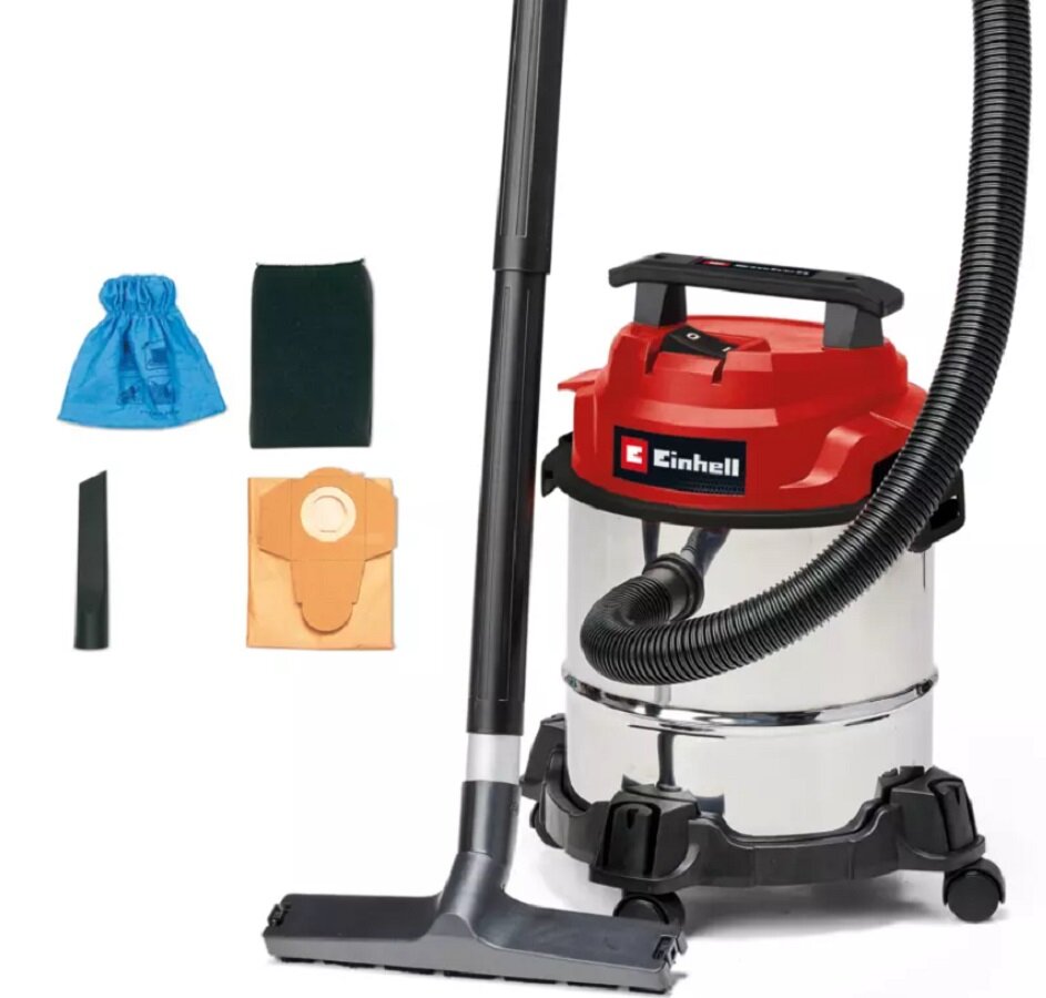 Строительный пылесос Einhell TC-VC 1812/1 S 2342500. 1250 Вт, 12 литров