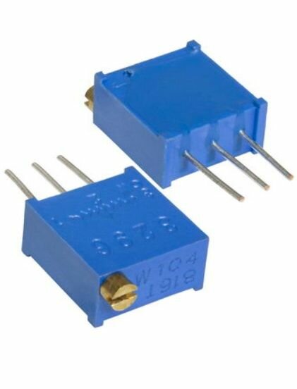 3296W-1-103, 10 кОм, Резистор подстроечный (потенциометр), 5шт