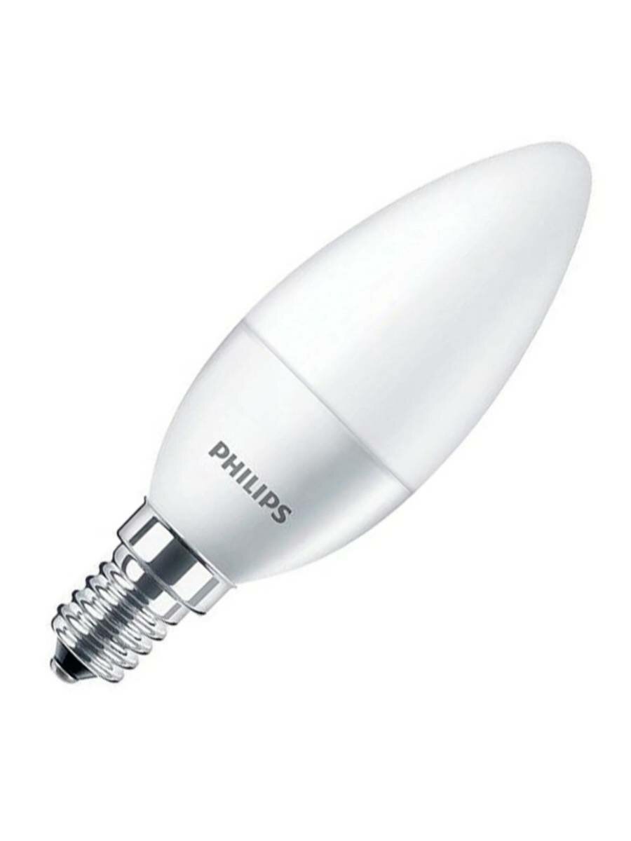 Лампочка светодиодная Philips 6Вт 4000K 620Лм E14 Эквивалент 60Вт
