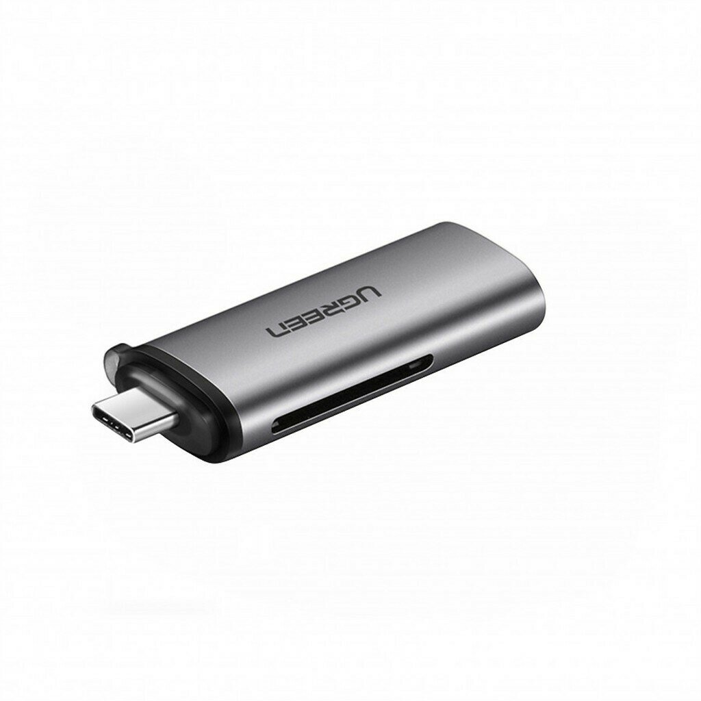 Кардридер Ugreen USB-C 3.1 , OTG, 5Гбит/с, для карт памяти TF / SD (50704) — фото 1