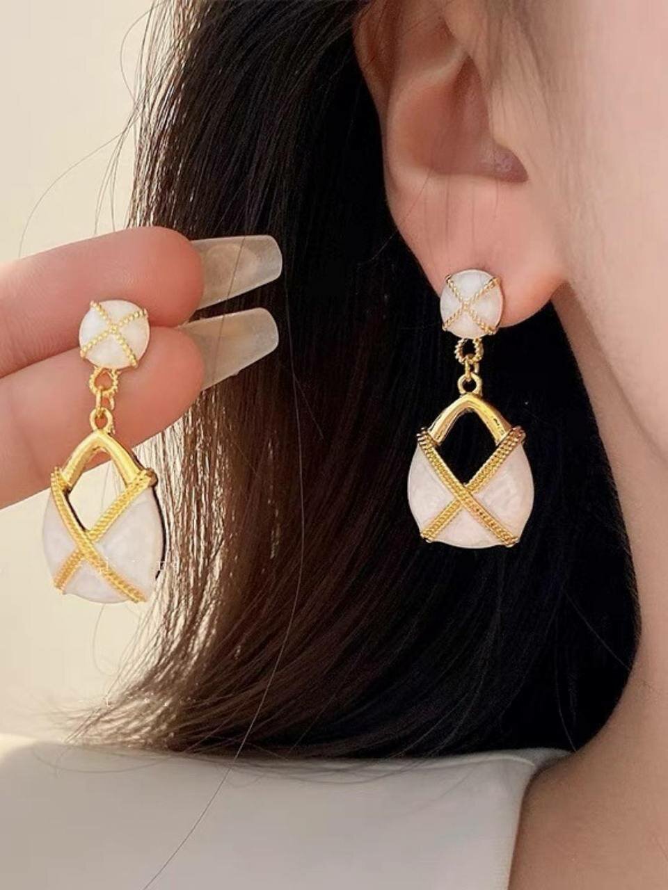 Серьги, золотой