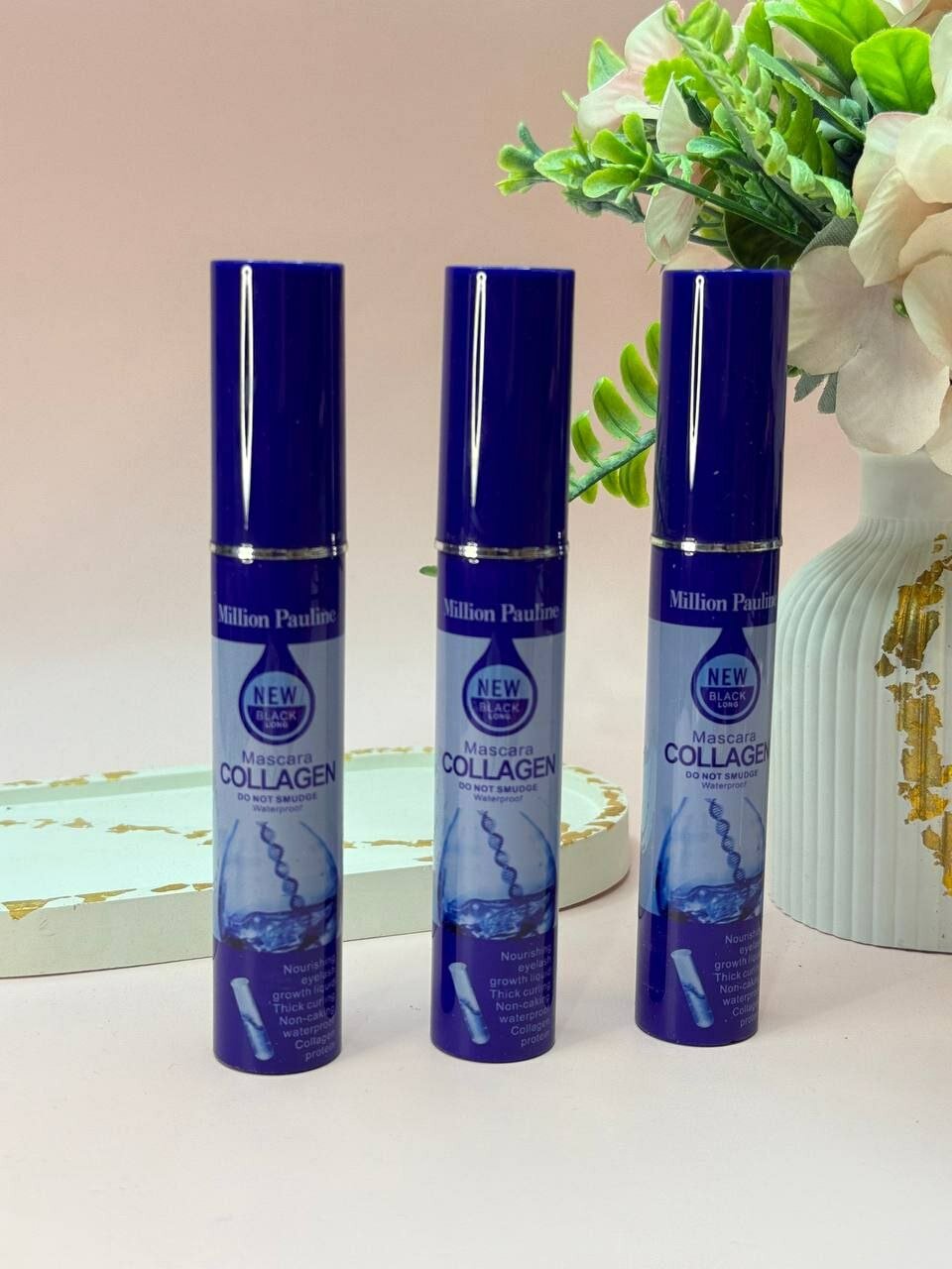 Million Pauline Collagen тушь для ресниц с коллагеном, 3 шт.