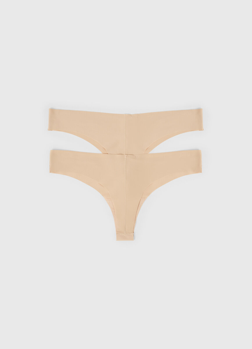 Трусы O'STIN, комплект из 2 шт., размер XL, бежевый — фото 1