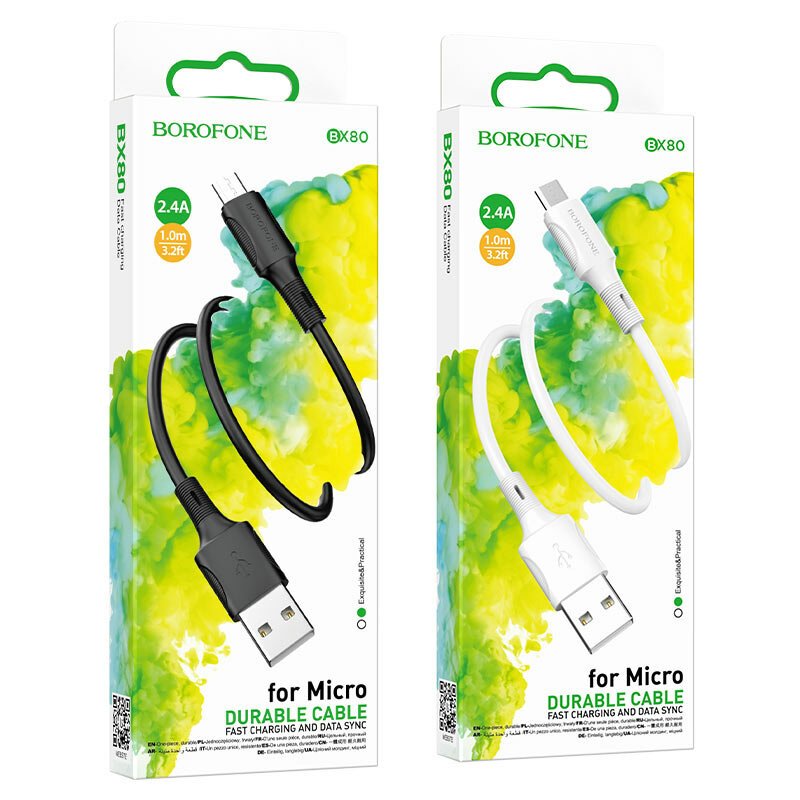 Borofone BX80 USB to micro USB ( 1 м , 2.4 А ) Оригинальный кабель