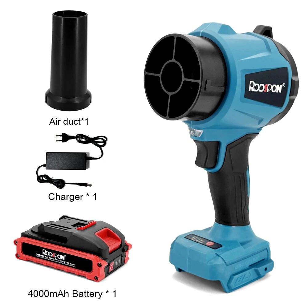 Воздуходувка RDDSPON 3000 Вт бесщеточная 1PC 4AH Battery(EU)