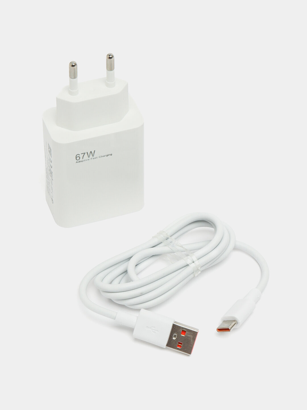 Зарядное устройство с кабелем для Xiaomi и Android Mi, 67W, быстрая зарядка — фото 1