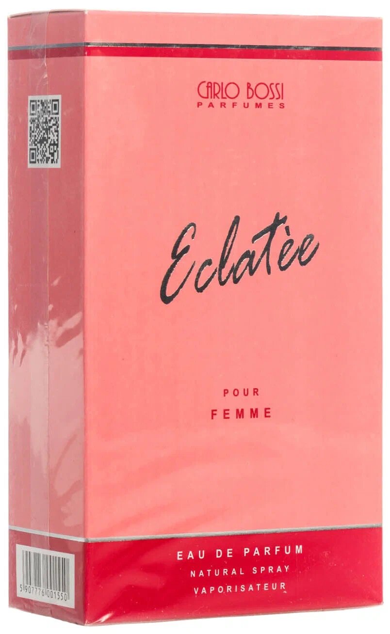 Парфюмерная вода Carlo Bossi "Eclatèe Pink", для женщин, 100 мл