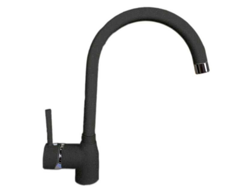 Смеситель для кухни LAVA MN 0636  гранит  basalt   чёрный арт  MN 0636 BAS