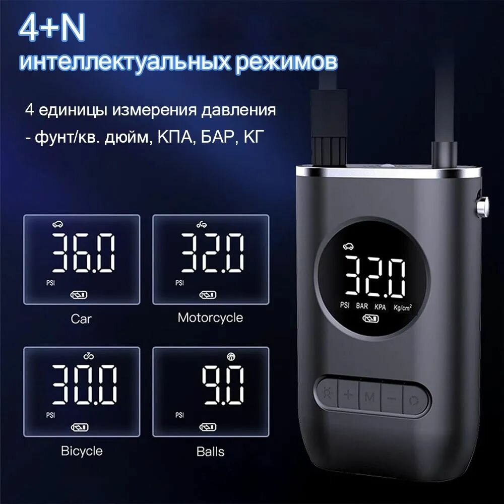 Автомобильные Компрессоры Xiaomi Xiaomi Компрессор автомобильный, 70 Вт