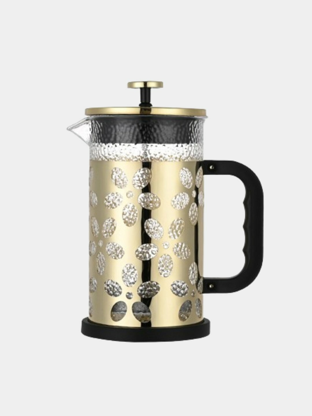 Заварочный чайник френч-пресс стеклянный, объём 1000 мл, с металлическим фильтром, удобная ручка