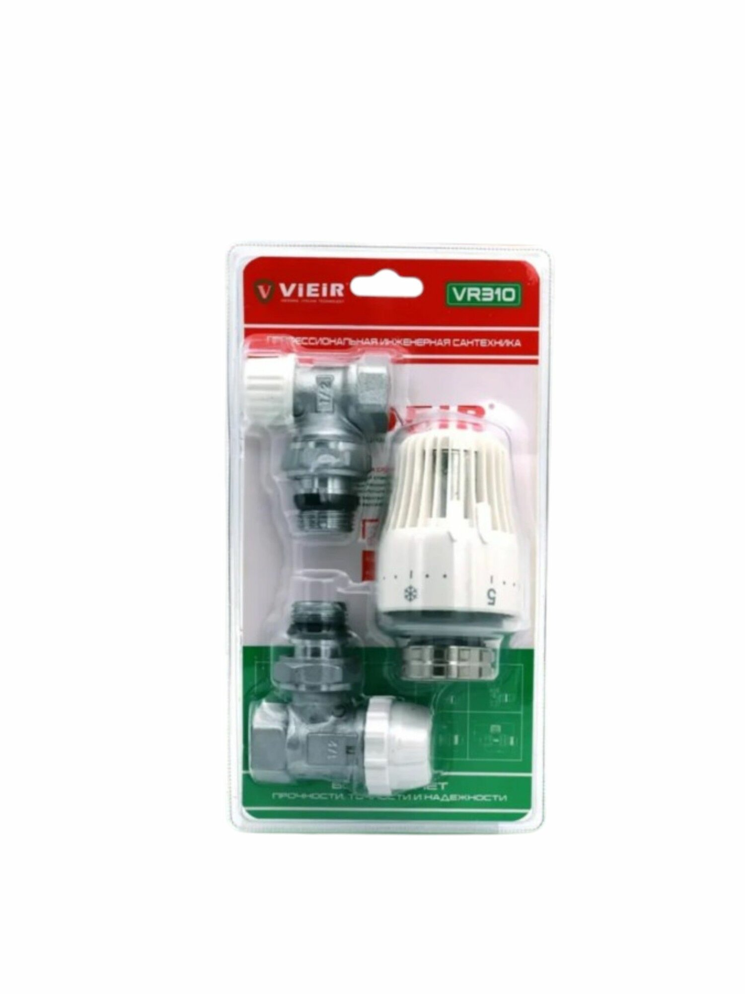 Комплект терморегулирующий для радиаторов 1/2 ViEiR VR310 угловой