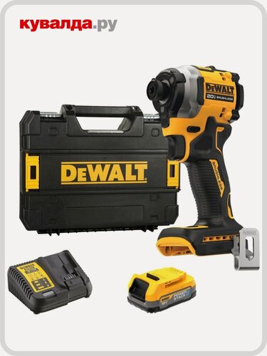 Изображение товара Дрель-шуруповерт аккумуляторная DeWALT DCF 850 E1T ударный, бесщеточный