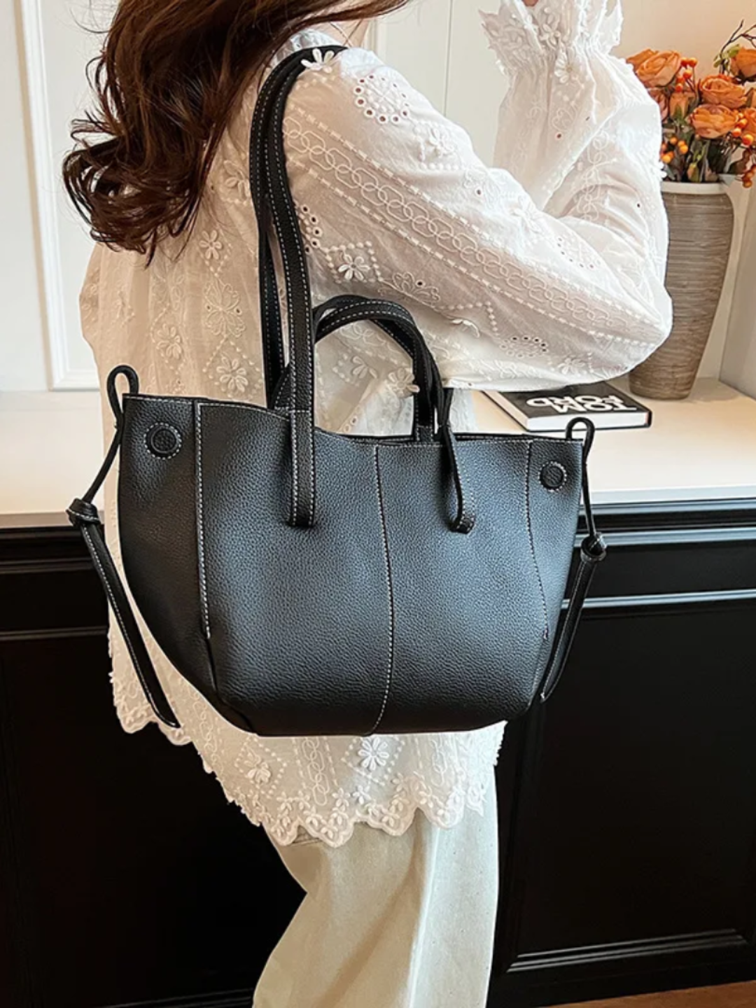 Сумка шоппер , черный — фото 1